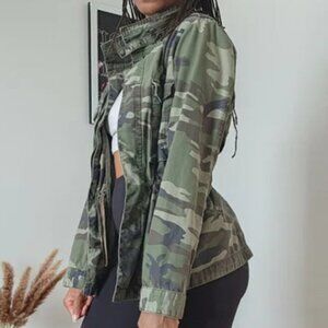 Thread & Supply - Cotton Camo Cargo Jacket - S China